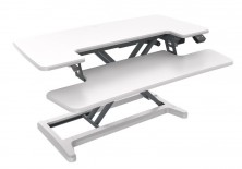 Rapidline Rapid Flux Electric Height Adjustable Desk Top Riser. White Or Black.